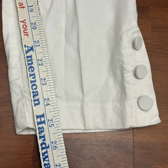 J Jill Linen Cropped Pants Wide Leg Stretch Elastic Waist Beach Boho Size Medium - Picture 10 of 13